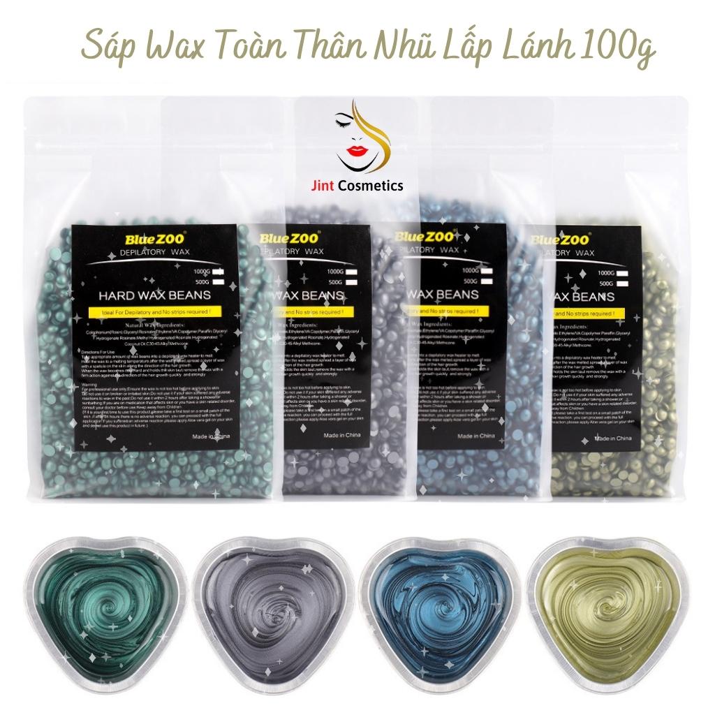 Sáp Blue Zoo wax lông toàn thân hạt nhũ 100g lấp lánh - sáp wax lông jint