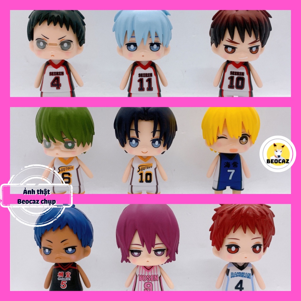 Mô hình Kuroko No Basket Tuyển thủ vô hình 09 nhân vật chibi dễ thương có sẵn đáng yêu Kuroko Kakami Tiệm đồ chơi Beocaz