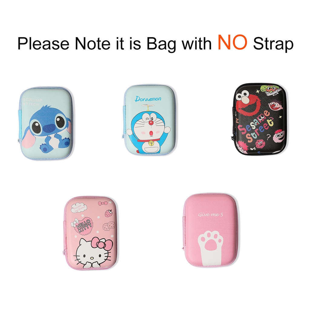 Hộp Đựng Tai Nghe / Dây Cáp Sạc USB Họa Tiết Hoạt Hình Dễ Thương