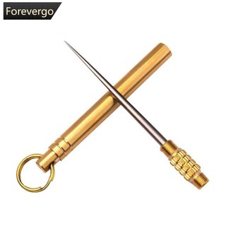 Titanium outdoor edc portable multi-purpose toothpick chai fruit fork dụng cụ cắm trại tăm