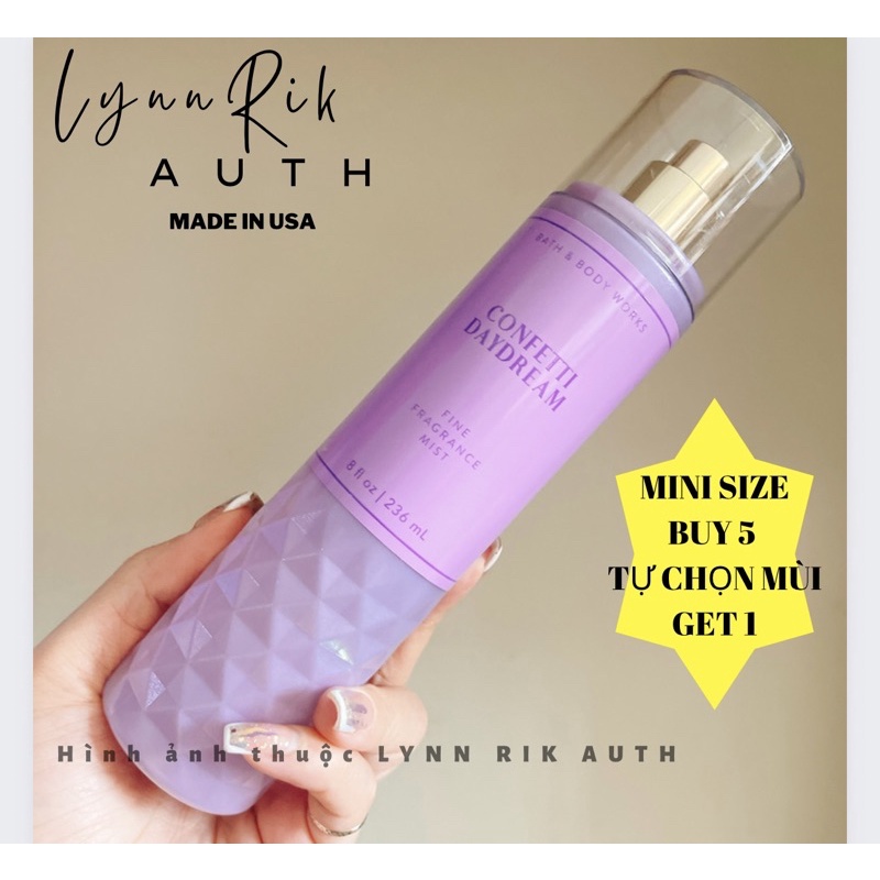 CONFETTI DAYDREAM - Xịt Thơm Toàn Thân Body Mist Bath & Body Works