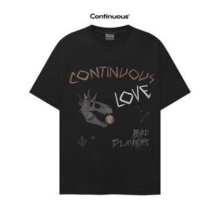 Áo thun continuous - ctns - dinosaur/ black