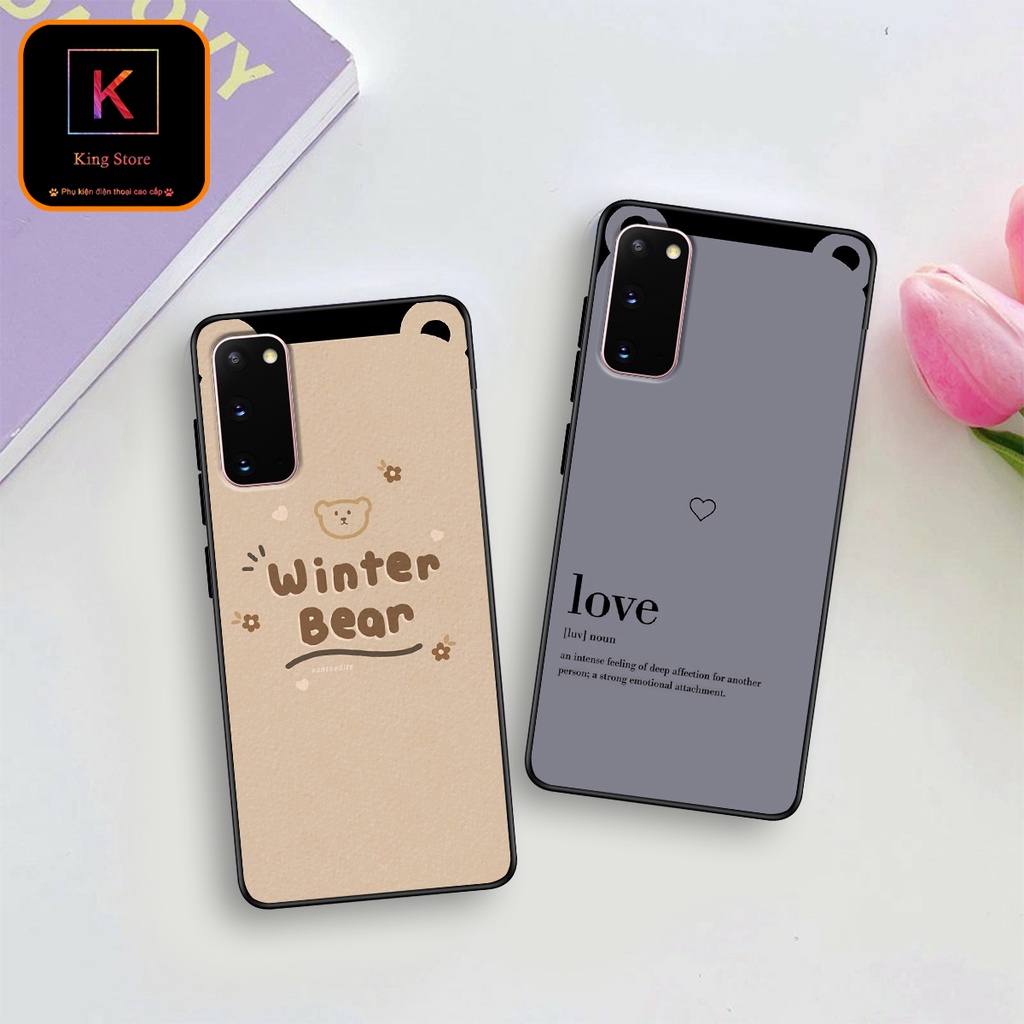 Ốp lưng Samsung S20 - S20 Plus - S20 Ultra - S2- FE - Ốp Samsung in hình Tai thỏ - Chất liệu TPU cao cấp