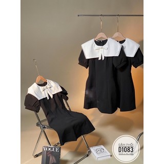 Bigsize Đầm phối cổ nơ D1083