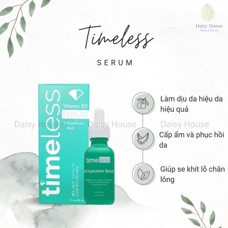 Serum Timeless B5 Vitamin B5 + Hyaluronic Acid (30mL)