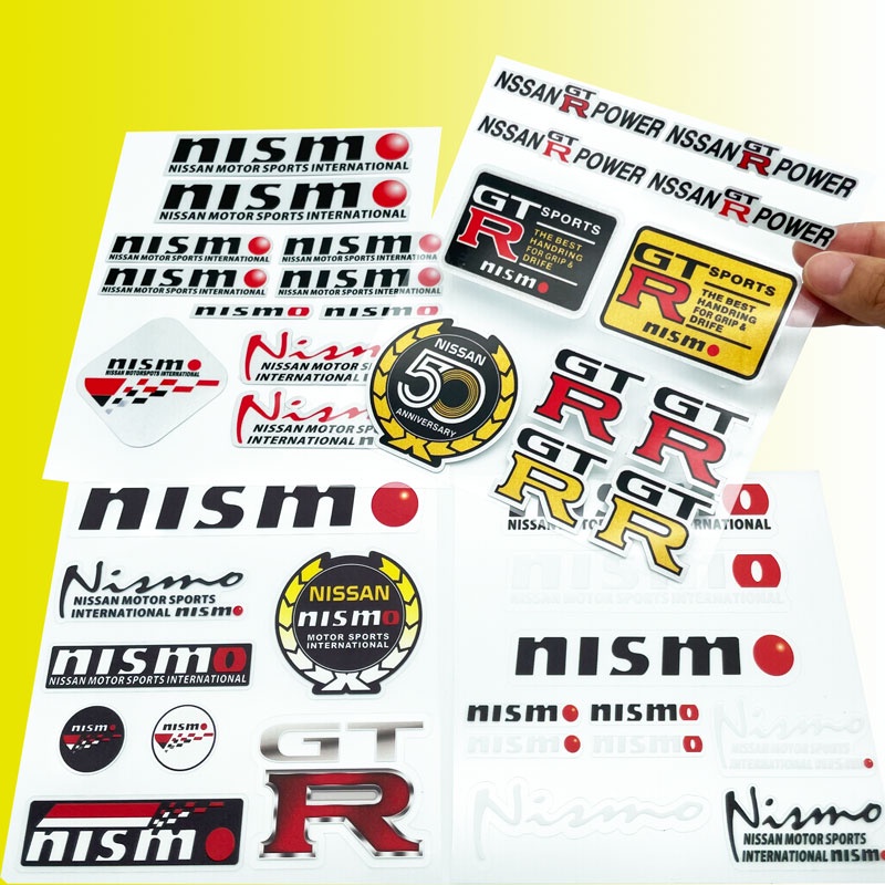 Đề Can Dán Trang Trí Cửa Sổ Xe Hơi Nissan Nismo GTR Juke x-trail Almera Qashqai DIY