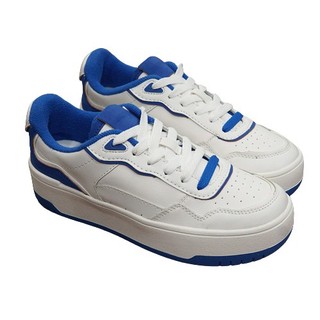 Sale shock clear mẫu giày sneakers stradivarius xuất dư xịn- trắng lòng xanh biển