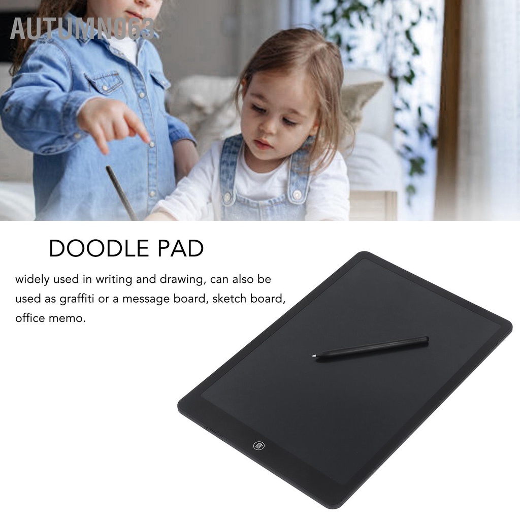 Autumn063 Máy tính bảng viết LCD 16 inch Màn hình màu không bức xạ Bảo vệ mắt trẻ em vẽ cho gái bé trai mới biết đi