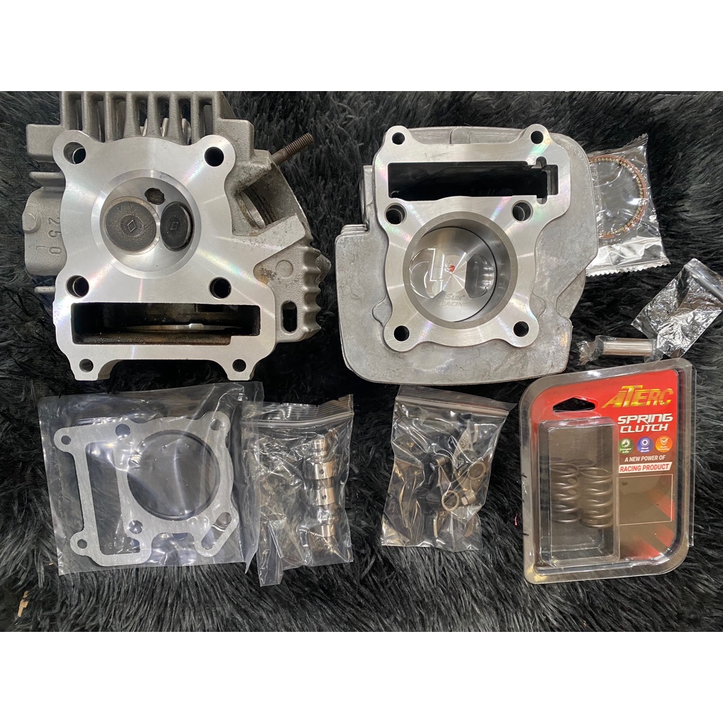 FULL BỘ ĐẦU LÒNG 54 56 CHO SIRIUS JUPITER 110 ( ĐẦU + XUPAP 21 24 | LÒNG 54 | CAM 5.5 | CÒ MẠ CROM | LÒ XO ĐẦU ĐỘ)