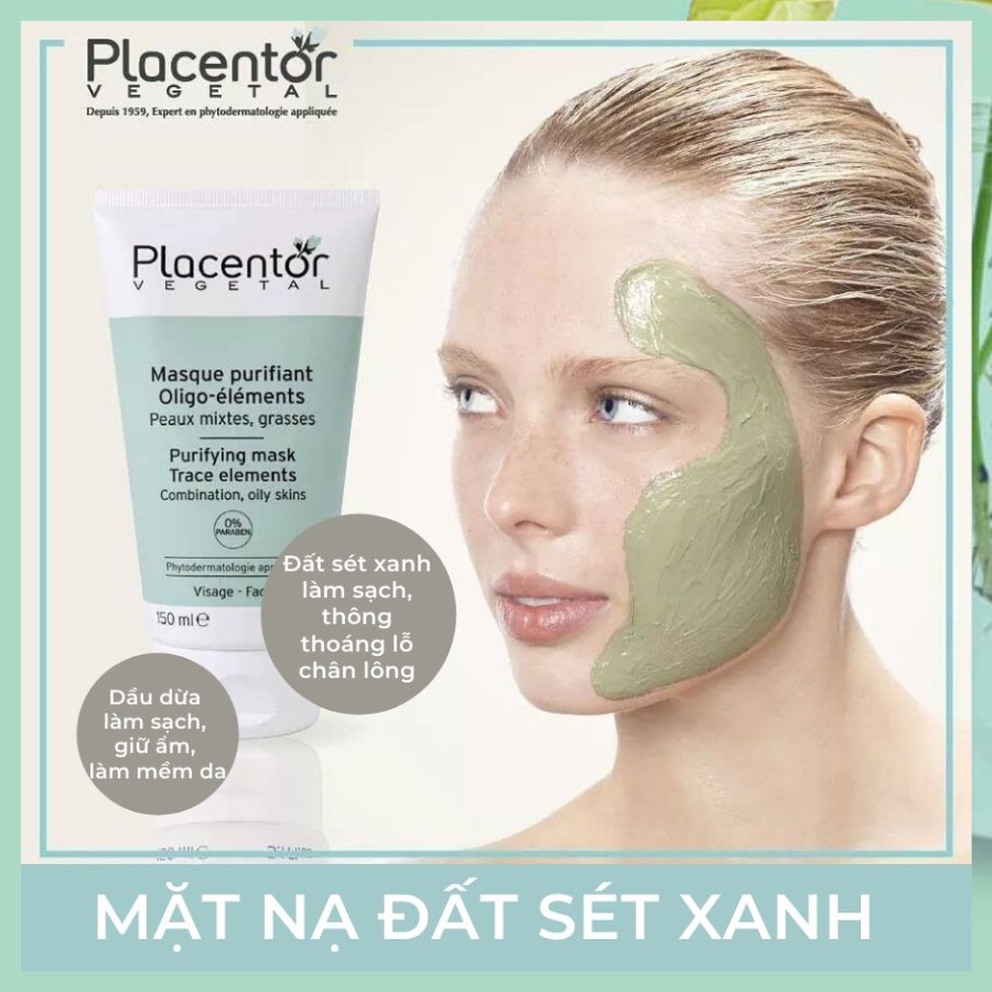 Mặt nạ đất sét xanh Placentor Purifying Mask 150ml