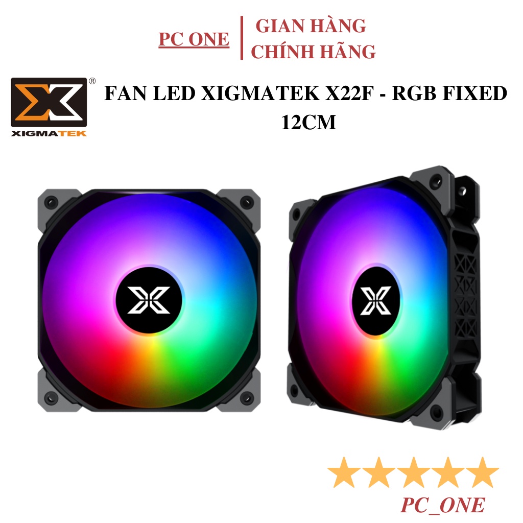 Quạt tản nhiệt Fan case XIGMATEK X22F - RGB FIXED 12cm 