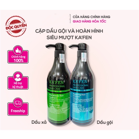 Cặp dầu gội xả siêu mềm mượt chống rụng tóc NEW KAFEN 800ml chính hãng CT08