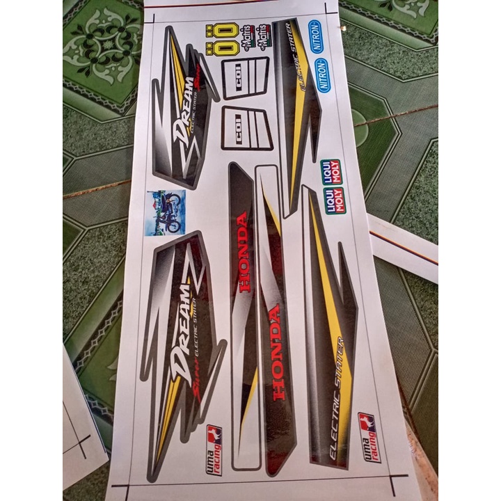 Tem rời supper dream, decal 3 lóp