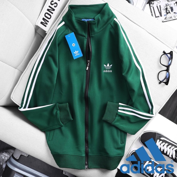 áo khoác thể thao nam nữ adidas das đẹp 3 sọc bigsize 100kg cao cấp thun poly 2 lớp dày dặn logo thêu - T Mall shop