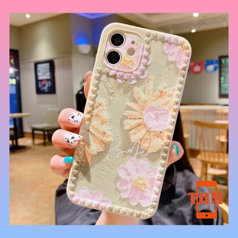 Ốp Điện Thoại canvas Hình Hoa Cho iphone 6/6plus/6s/6splus/7/7plus/8/8plus/x/xr/xs/11/12/13/pro/max/plus/promax/-3024