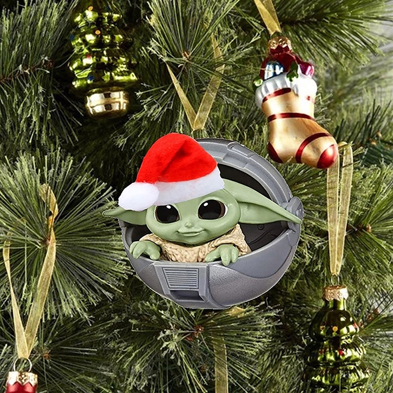 Móc khóa hình búp bê người ngoài hành tinh trang trí cây thông giáng sinh độc đáo