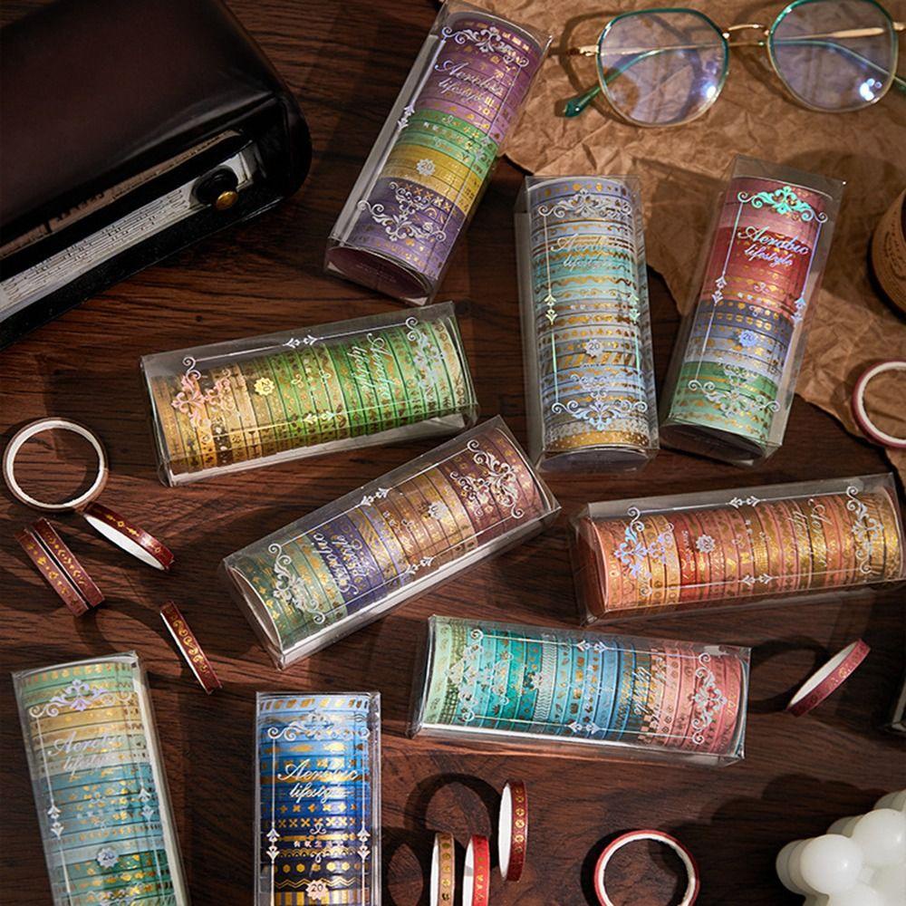 CHOOKEY Bộ 20 Cuộn Băng Keo Washi Chất Lượng Cao Dùng Trang Trí Sổ Tay DIY