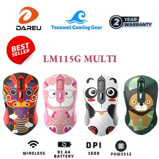 Chuột không dây DareU LM115G Multi-Color