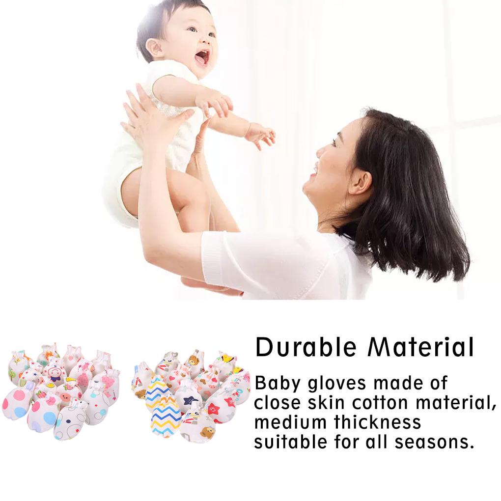 2 Đôi Găng Tay Chống Cào Xước Bảo Vệ Mặt Cho Bé