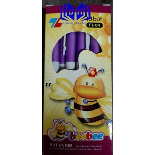 Combo 10 chiếc Bút lông kim Thiên Long FL-04 - Beebee ( mực Tím )