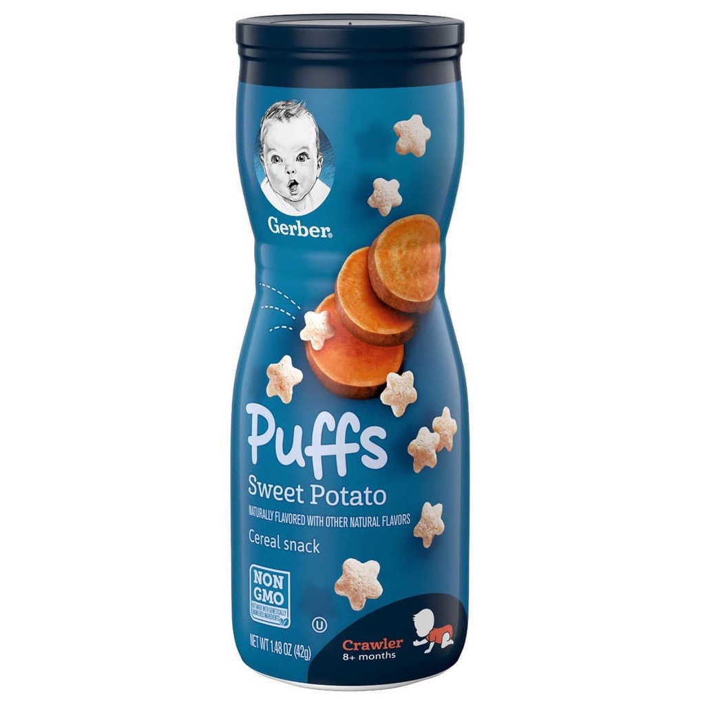 Bánh Gerber sao Lil' Crunchies Gẻber Mỹ cho bé