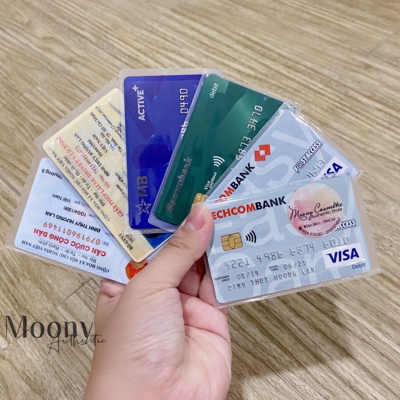 Vỏ nhựa đựng cmnd, cccd, thẻ ngân hàng, thẻ thành viên, thẻ vip