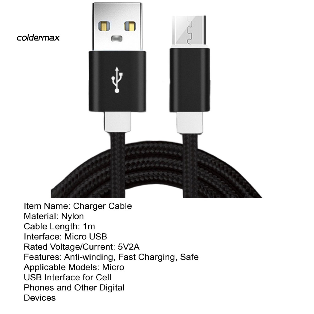 Dây Cáp Sạc Nhanh Giao Diện USB 2A Cho Điện Thoại