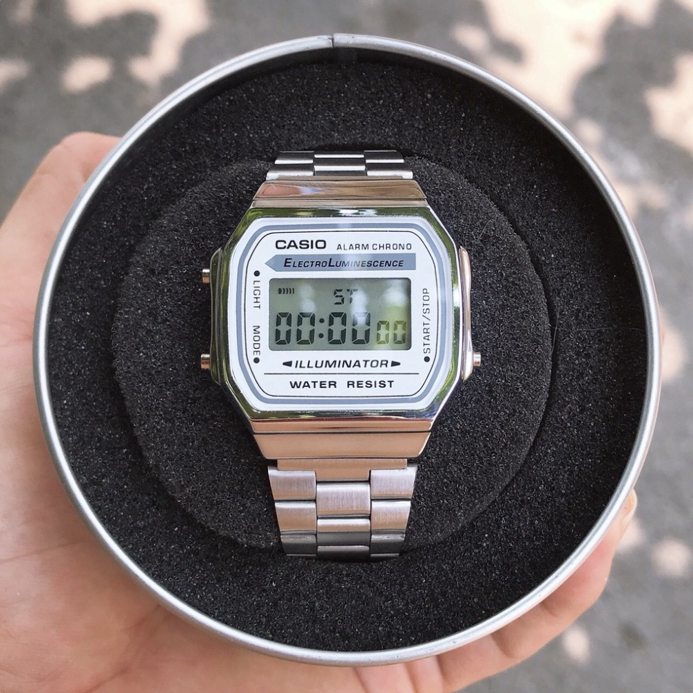 Đồng hồ Nam CASIO A168  classic, tặng box - Dong.ho.casio.mtp