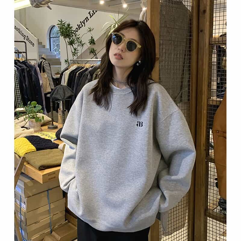 Áo sweater XINLANYASHEdáng rộng thiết kế mới thời trang theo phong cách Hàn Quốc dành cho nữ