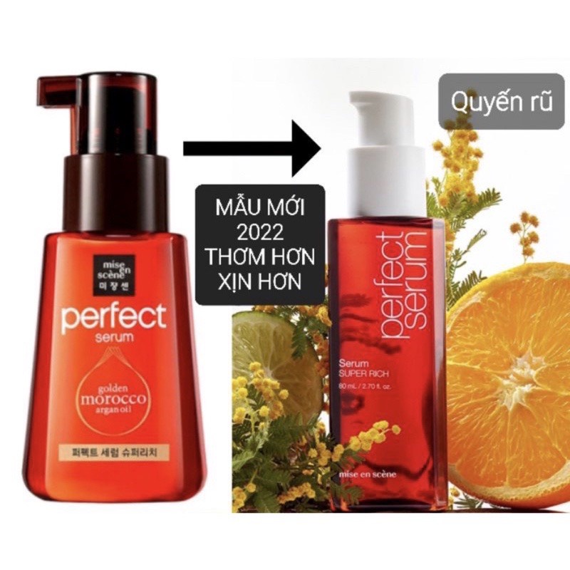 Dầu Dưỡng Tóc Mise En Giữ Nếp Tóc Uốn, Nuôi Dưỡng Từ Sâu Scene Perfect Serum 80ml Hàn Quốc