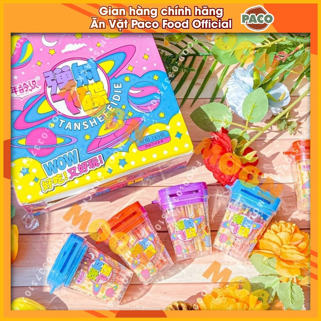 Kẹo tăm lạnh 2 ngăn Tan Shefe Die màu pastel xinh cực loại xịn hủ tận 60g