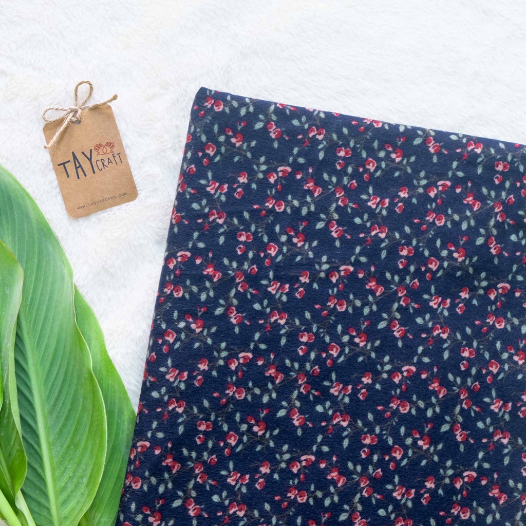 Vải thô cào bông 100% cotton KT 50x150cm