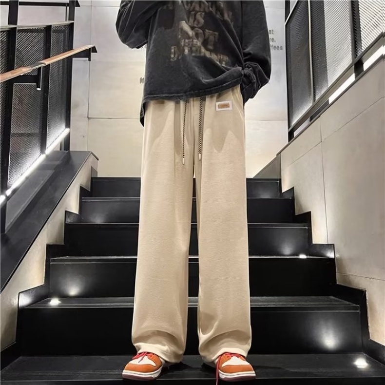 Quần Dài Ống Đứng Lưng Cao Thời Trang Hàn Quốc Cho Nam Nữ