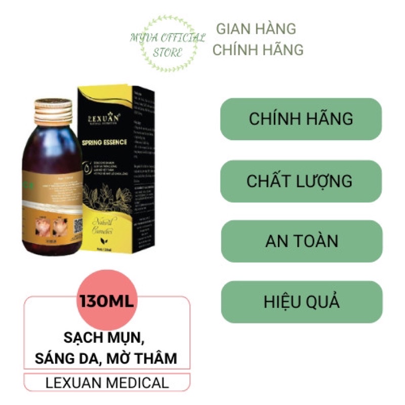 Ngừa mụn Lê Xuân 130ml Sạch Mụn Trứng Cá Mụn Ẩn Mụn Đầu Đen Tinh chất ngừa mụn Lê Xuân