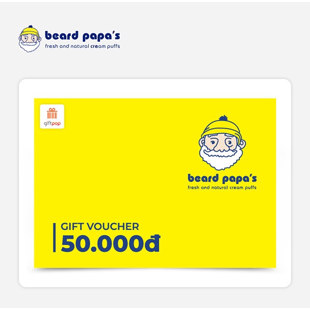 Phiếu quà tặng Beard Papas 50K