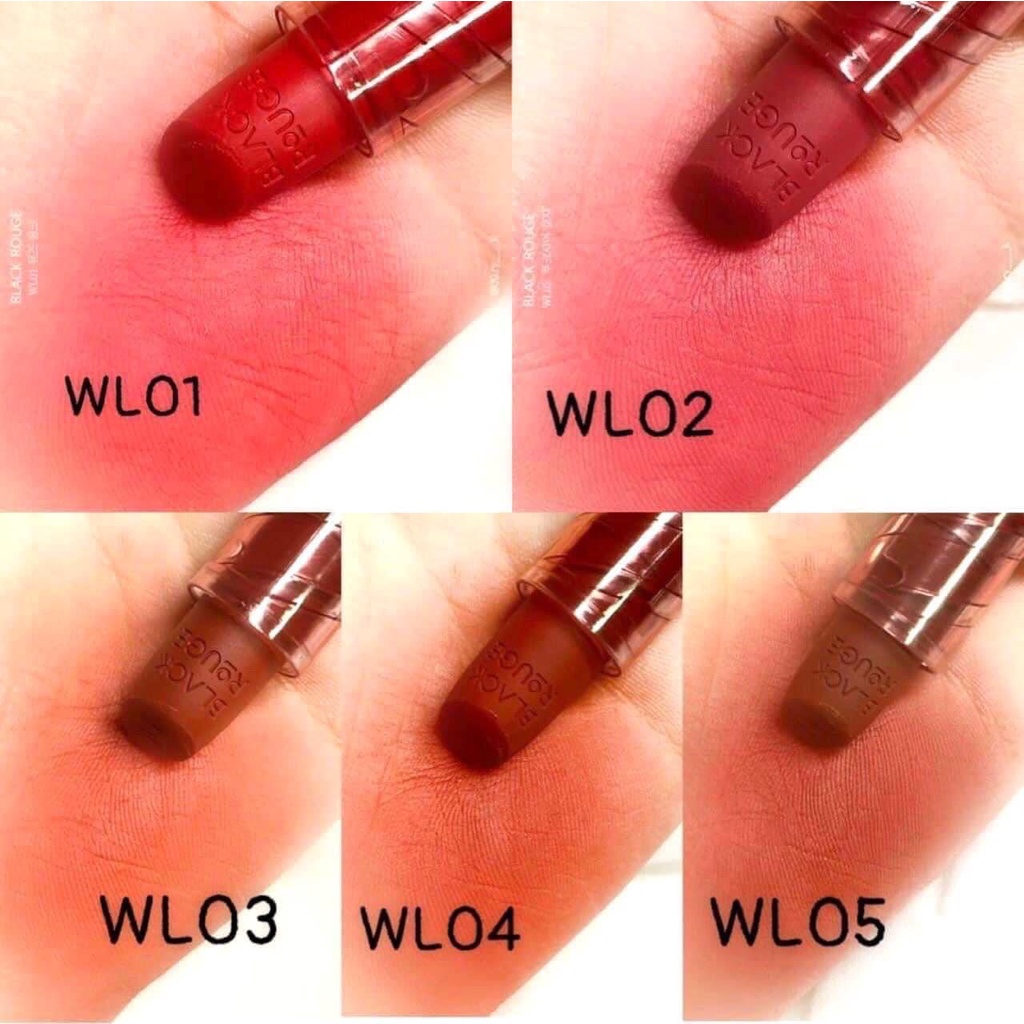 Son Thỏi B lack R ouge Black Rouge Wearable Velvet Lipstick