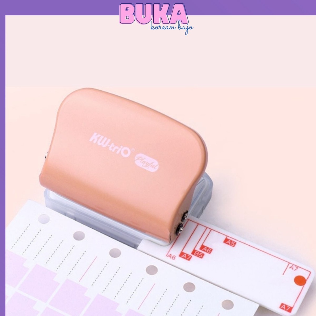 Dụng cụ bấm lỗ giấy B5 A5 A6 A7 3 6 9 lỗ KW-triO 99H3 Decorme Đồ đục lỗ giấy làm sổ còng phụ kiện văn phòng phẩm