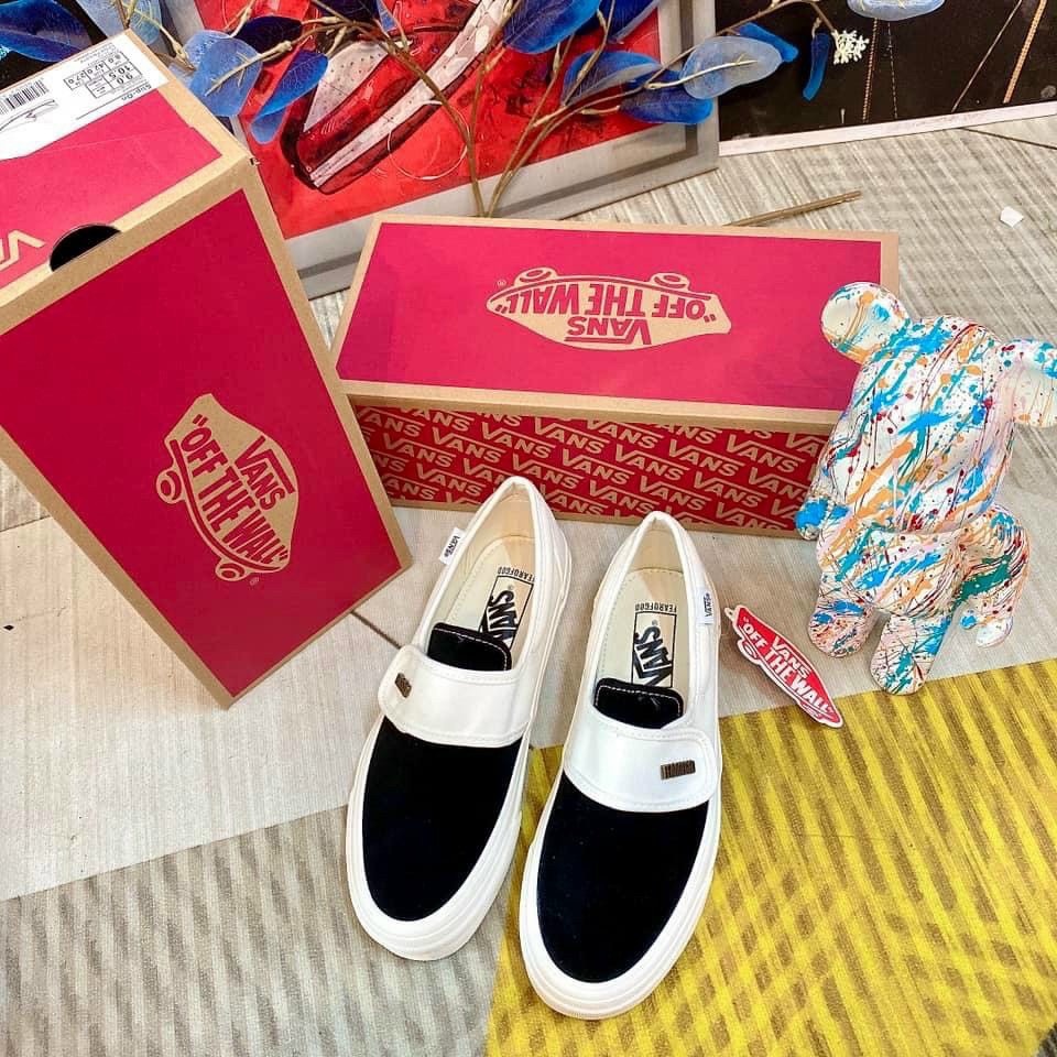 Giày thể thao nam nữ Vans F.O.G Black and White hot trend 2022, hàng đẹp mẫu mới lót da