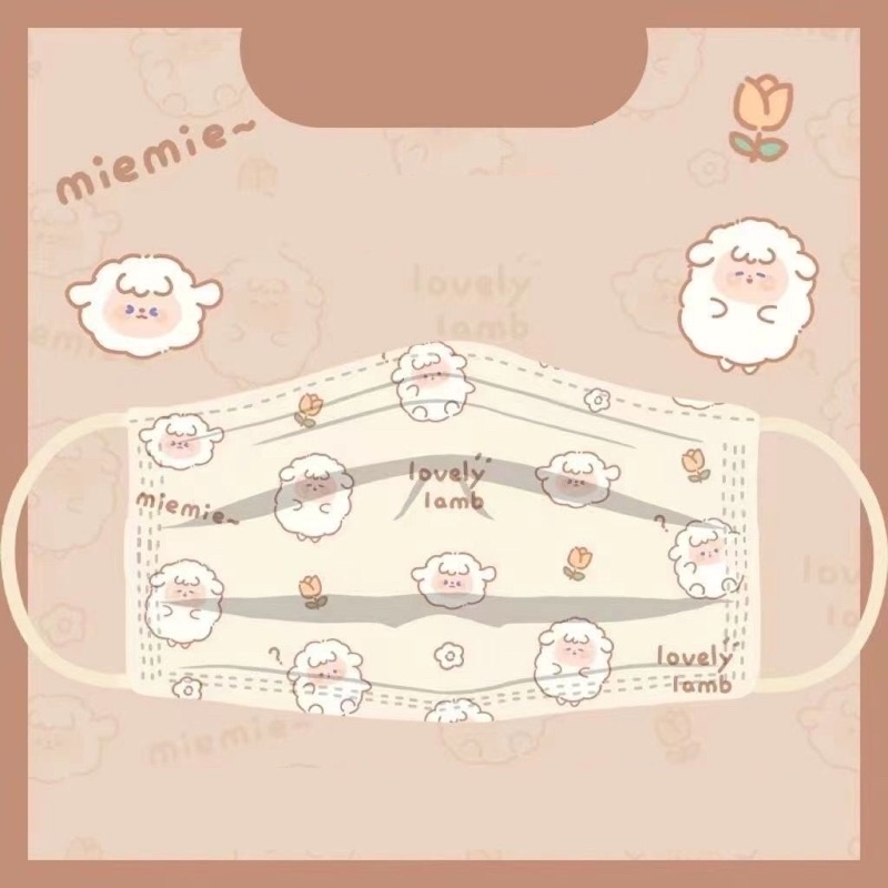 Khẩu trang hoạt hình Style Hàn Quốc