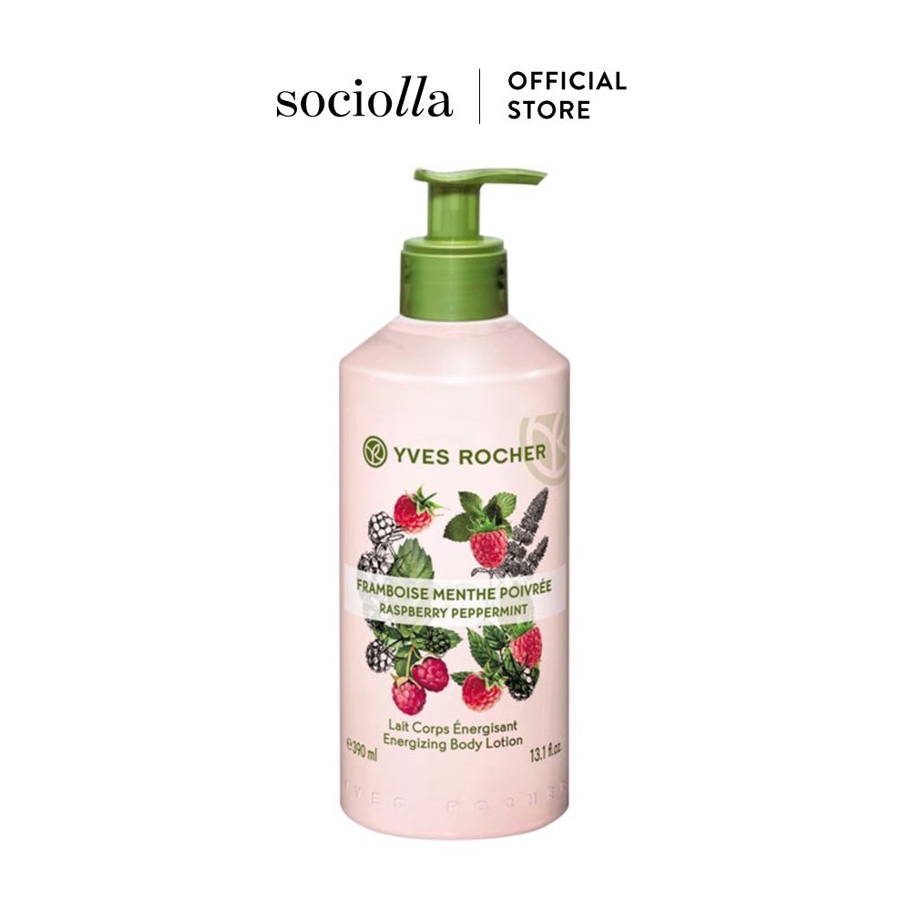 Sữa Dưỡng Thể Yves Rocher Energizing Body Lotion Raspberry Peppermint 390ml