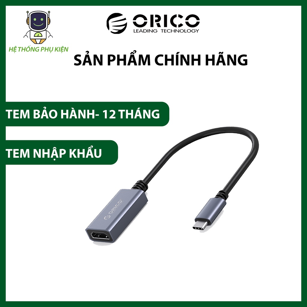 Đầu Chuyển Đổi Type C Sang Cổng HDMI ORICO CTH-GY Hàng Chính Hãng