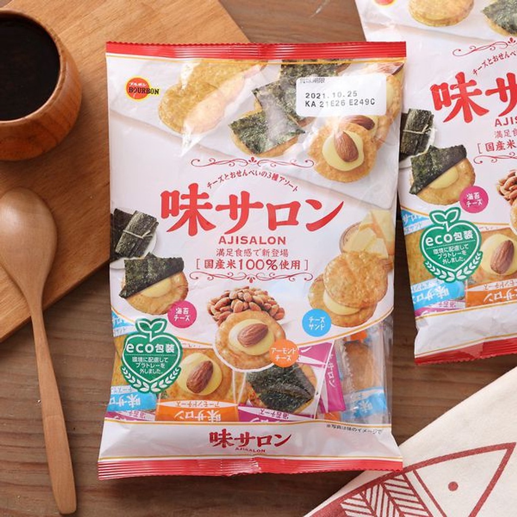 Bánh gạo Bourbon Tổng Hợp 63g