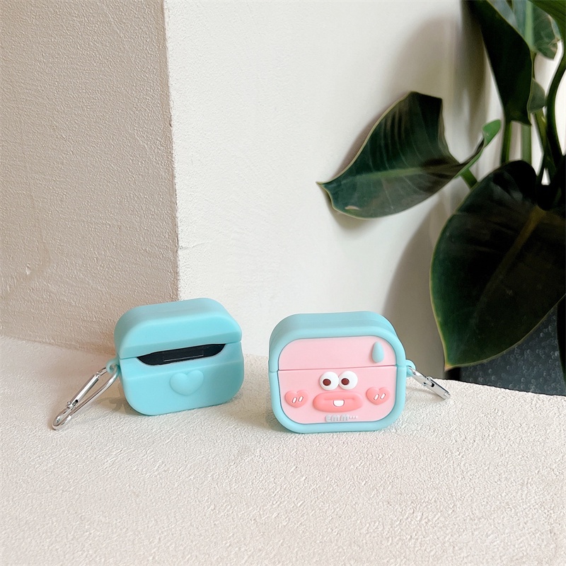 Vỏ Bảo Vệ Hộp Sạc Tai Nghe Bluetooth Oppo Enco Air & Air2 Pro / Enco Free2 / 2i Bằng Silicon Hình Xúc X