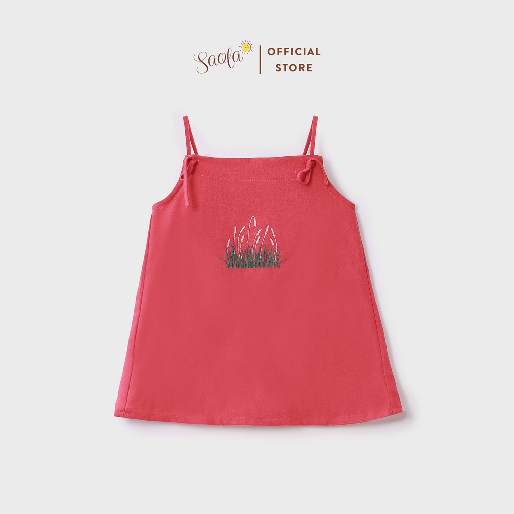 Đầm Bé Gái Maxi Mùa Hè Thêu Hoa - MIA DRESS - DRL011 - SAOLA KIDS CLOTHING