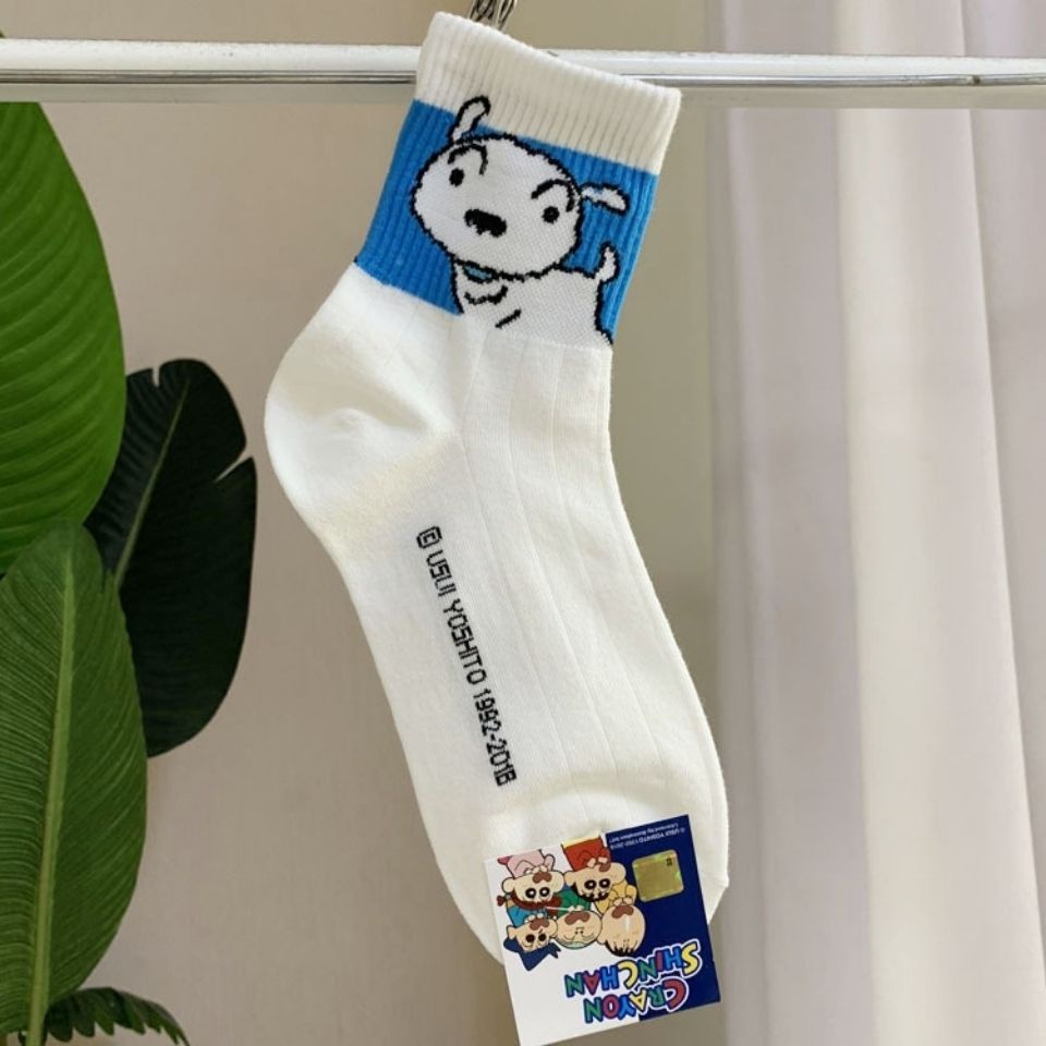 Vớ Cotton Cổ Vừa In Họa Tiết Hoạt Hình Dễ Thương Thời Trang Cho Nữ