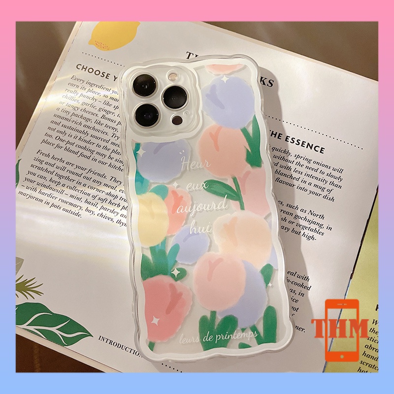 Ốp lưng iphone Điện Thoại Họa Tiết Hoa Tulip 6/6plus/6s/6splus/7/7plus/8/8plus/x/xr/xs/11/12/13/pro/max/plus/promax