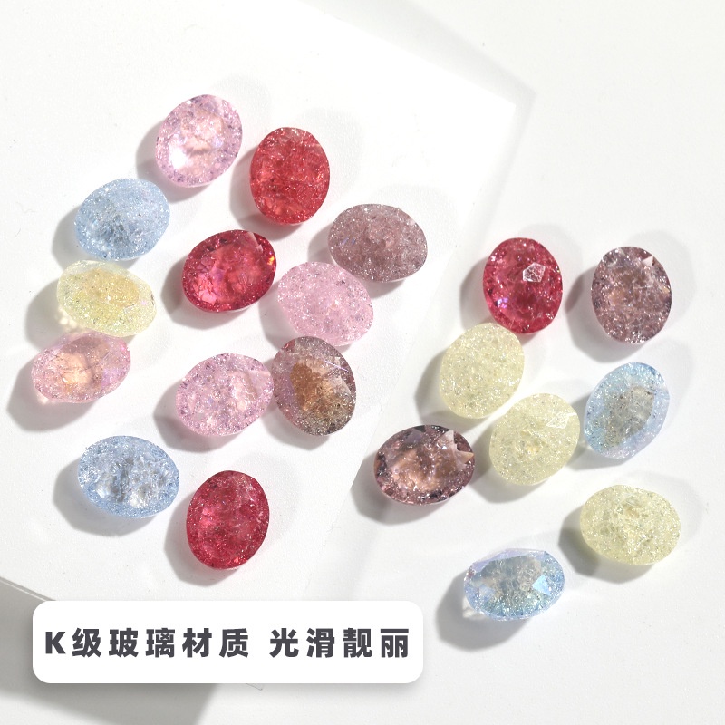 Bộ 72 Mũi Khoan Kính / Đá Pha Lê K9 Hình Oval Chất Lượng Cao