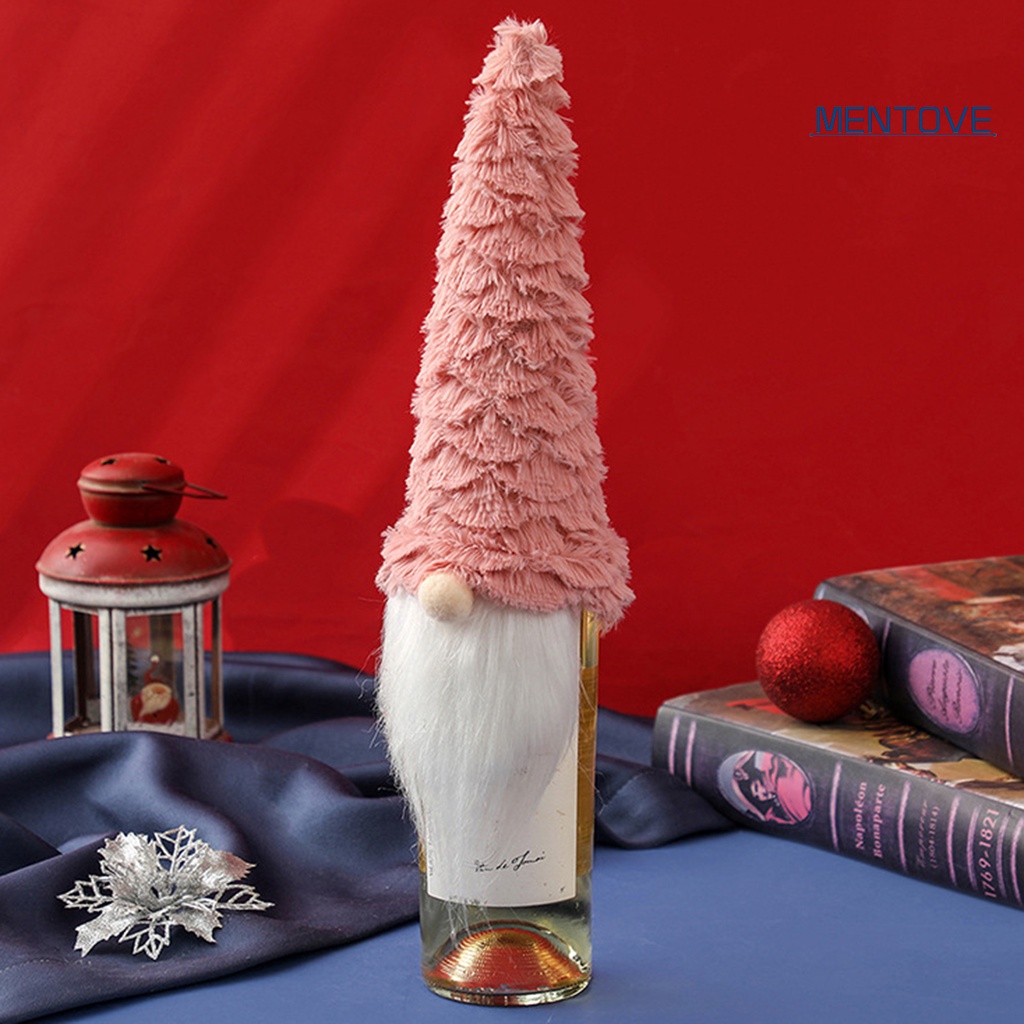 Vỏ Bọc Chai Rượu Bằng Vải Họa Tiết Giáng Sinh Dễ Thương Bắt Mắt