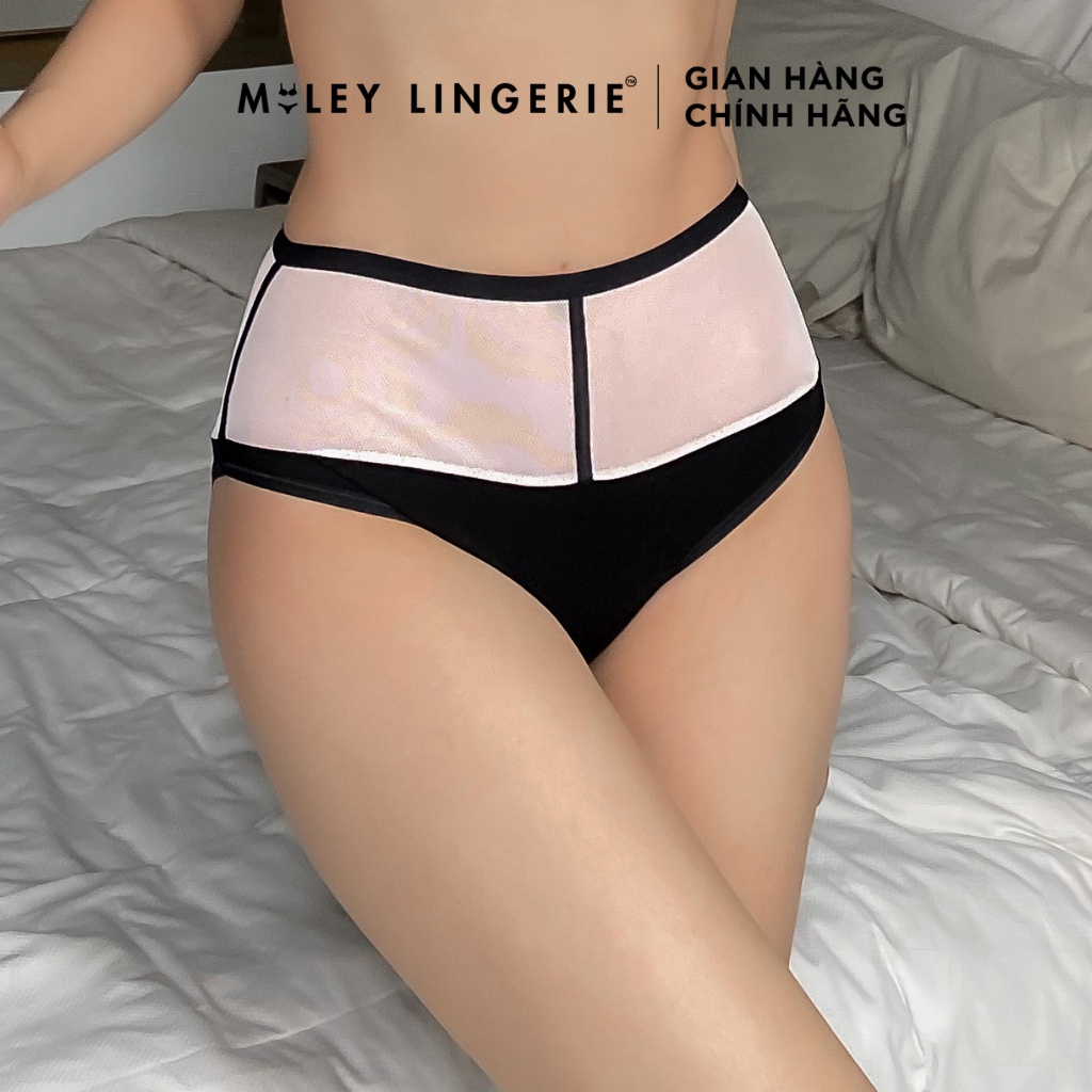 Quần Lót Phối Lưới Vải Sợi Thiên Nhiên Cao Cấp Bamboo Miley Lingerie FBM05