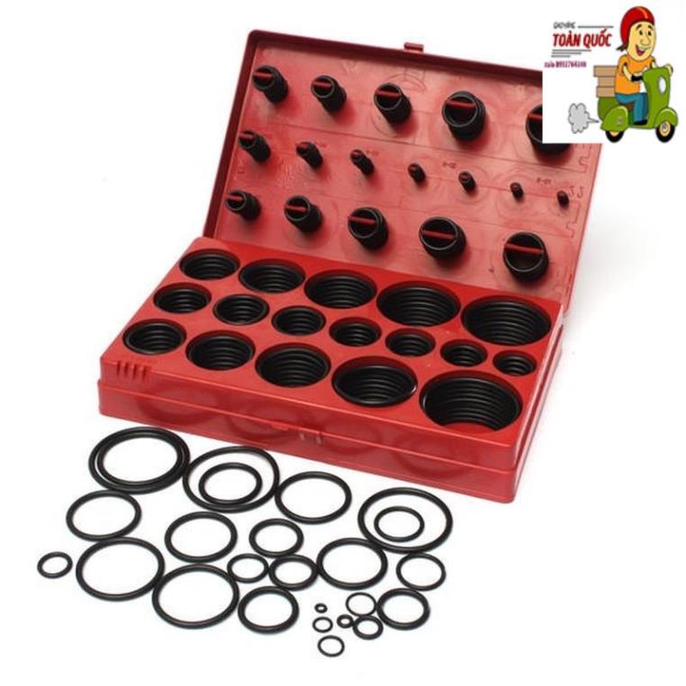 Hộp Gioăng cao su O-ring (siu oring) điều hòa ô tô 419 cái (32 kích cỡ)